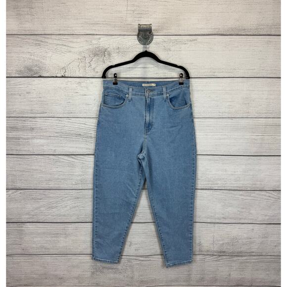 Levi's Women's High Waisted Medium Wash Mom Jeans Size 32 - Picture 1 of 8